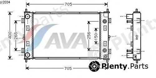  AVA QUALITY COOLING part CR2034 Radiator, engine cooling