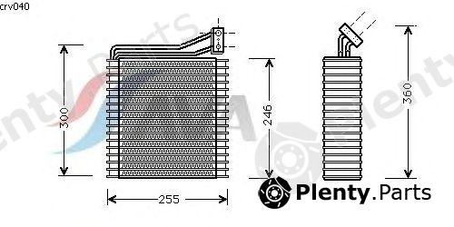  AVA QUALITY COOLING part CRV040 Evaporator, air conditioning