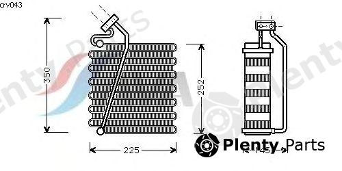  AVA QUALITY COOLING part CRV043 Evaporator, air conditioning