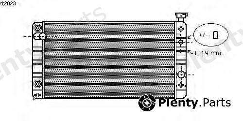  AVA QUALITY COOLING part CT2023 Radiator, engine cooling