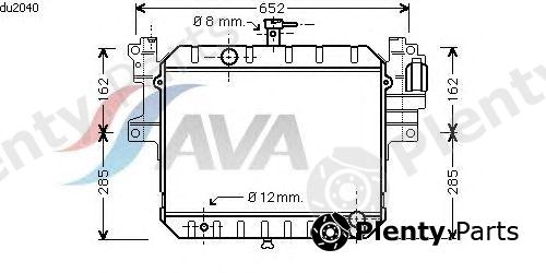  AVA QUALITY COOLING part DU2040 Radiator, engine cooling