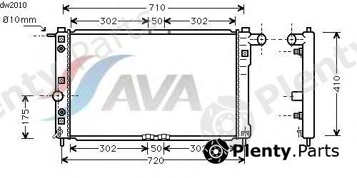  AVA QUALITY COOLING part DW2010 Radiator, engine cooling