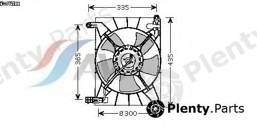  AVA QUALITY COOLING part DW7511 Fan, radiator