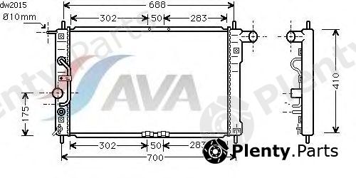  AVA QUALITY COOLING part DWA2015 Radiator, engine cooling