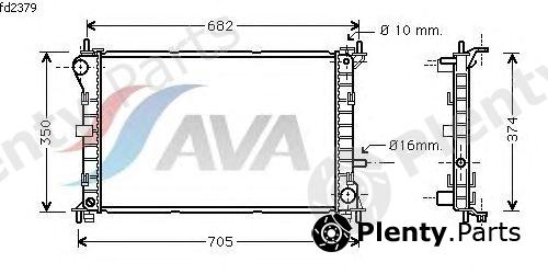  AVA QUALITY COOLING part FD2379 Radiator, engine cooling