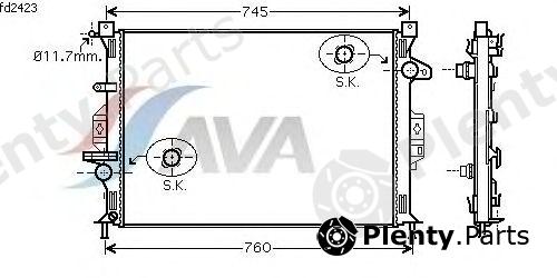  AVA QUALITY COOLING part FD2423 Radiator, engine cooling
