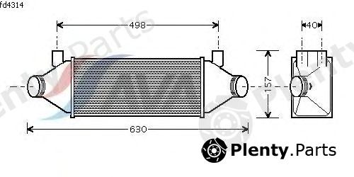  AVA QUALITY COOLING part FD4314 Intercooler, charger