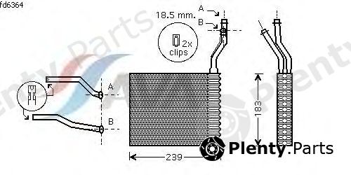  AVA QUALITY COOLING part FD6364 Heat Exchanger, interior heating