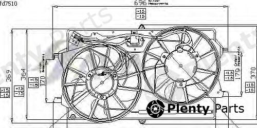  AVA QUALITY COOLING part FD7510 Fan, radiator
