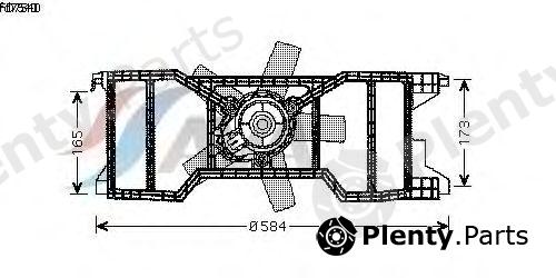  AVA QUALITY COOLING part FD7540 Fan, radiator