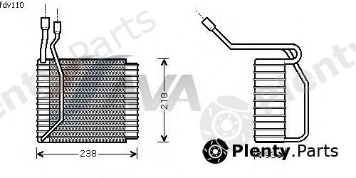  AVA QUALITY COOLING part FDV110 Evaporator, air conditioning
