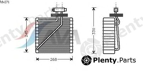  AVA QUALITY COOLING part FDV271 Evaporator, air conditioning