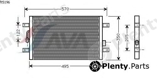  AVA QUALITY COOLING part FT5196 Condenser, air conditioning