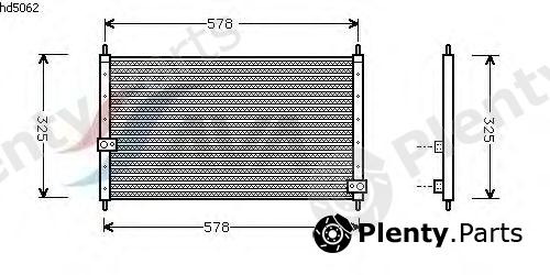  AVA QUALITY COOLING part HD5062 Condenser, air conditioning