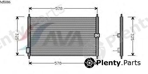  AVA QUALITY COOLING part HD5086 Condenser, air conditioning