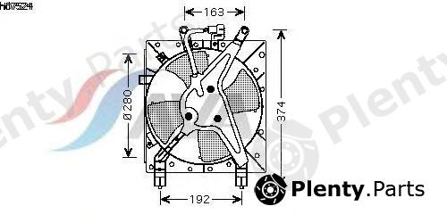  AVA QUALITY COOLING part HD7524 Fan, radiator
