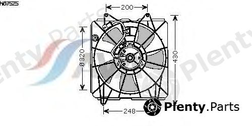  AVA QUALITY COOLING part HD7525 Fan, radiator
