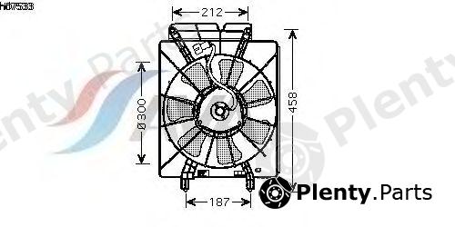  AVA QUALITY COOLING part HD7533 Fan, radiator