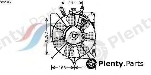  AVA QUALITY COOLING part HD7535 Fan, radiator