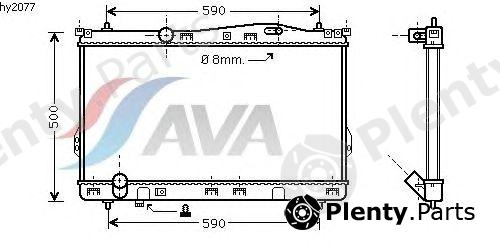  AVA QUALITY COOLING part HY2077 Radiator, engine cooling