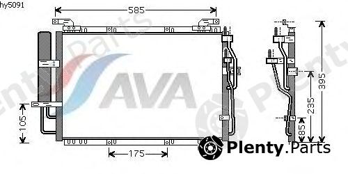  AVA QUALITY COOLING part HY5091 Condenser, air conditioning