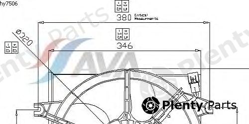  AVA QUALITY COOLING part HY7506 Fan, radiator
