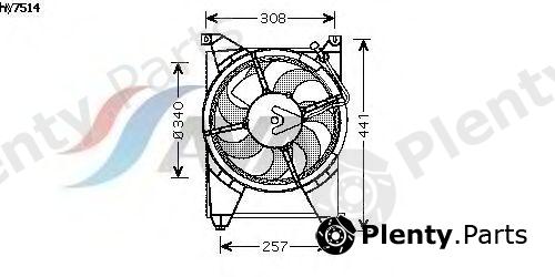  AVA QUALITY COOLING part HY7514 Fan, radiator