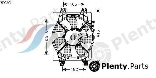  AVA QUALITY COOLING part HY7523 Fan, radiator