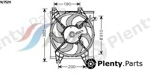  AVA QUALITY COOLING part HY7524 Fan, radiator