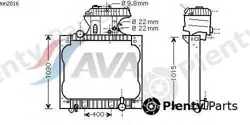  AVA QUALITY COOLING part MN2016 Radiator, engine cooling