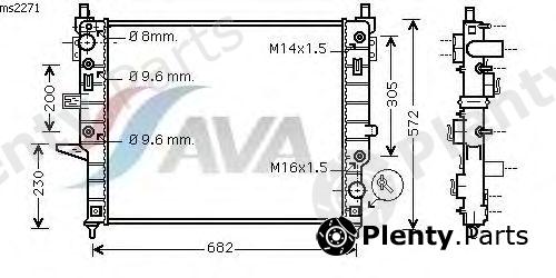  AVA QUALITY COOLING part MS2271 Radiator, engine cooling