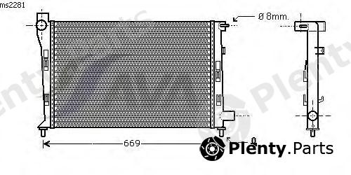  AVA QUALITY COOLING part MS2281 Radiator, engine cooling