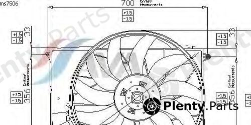  AVA QUALITY COOLING part MS7506 Fan, radiator