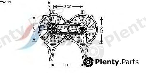  AVA QUALITY COOLING part MS7514 Fan, radiator