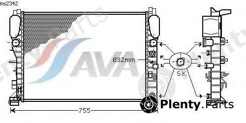  AVA QUALITY COOLING part MSA2342 Radiator, engine cooling
