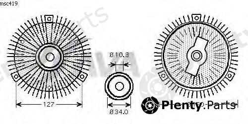  AVA QUALITY COOLING part MSC419 Clutch, radiator fan
