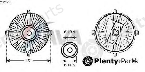  AVA QUALITY COOLING part MSC420 Clutch, radiator fan