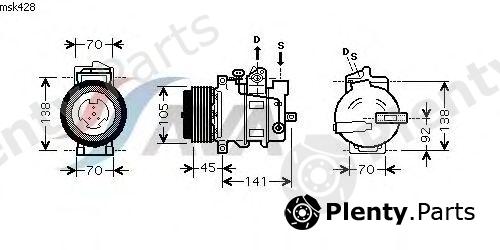  AVA QUALITY COOLING part MSK428 Compressor, air conditioning