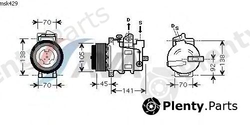  AVA QUALITY COOLING part MSK429 Compressor, air conditioning