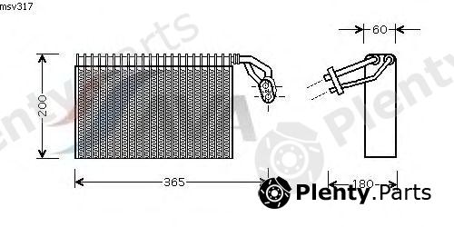  AVA QUALITY COOLING part MSV317 Evaporator, air conditioning