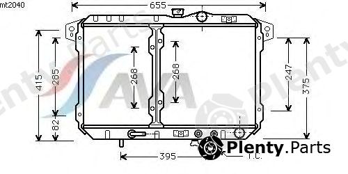  AVA QUALITY COOLING part MT2040 Radiator, engine cooling