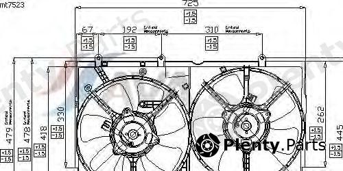  AVA QUALITY COOLING part MT7523 Fan, radiator