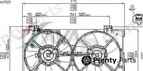  AVA QUALITY COOLING part MZ7529 Fan, radiator
