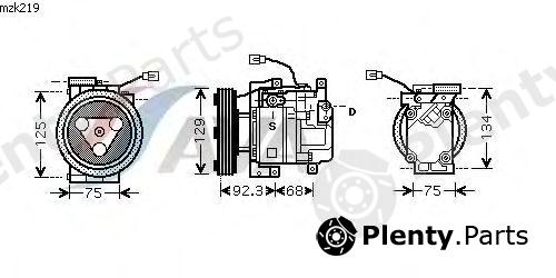  AVA QUALITY COOLING part MZK219 Compressor, air conditioning