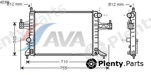  AVA QUALITY COOLING part OL2306 Radiator, engine cooling