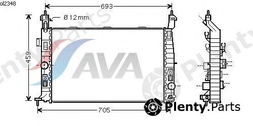  AVA QUALITY COOLING part OL2348 Radiator, engine cooling