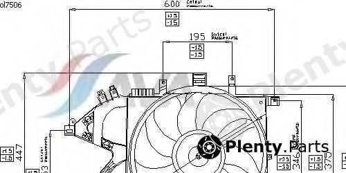  AVA QUALITY COOLING part OL7506 Fan, radiator