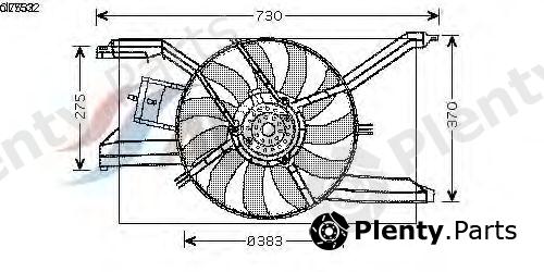  AVA QUALITY COOLING part OL7532 Fan, radiator