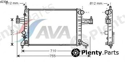  AVA QUALITY COOLING part OLA2304 Radiator, engine cooling