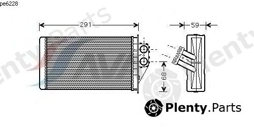  AVA QUALITY COOLING part PEA6228 Heat Exchanger, interior heating